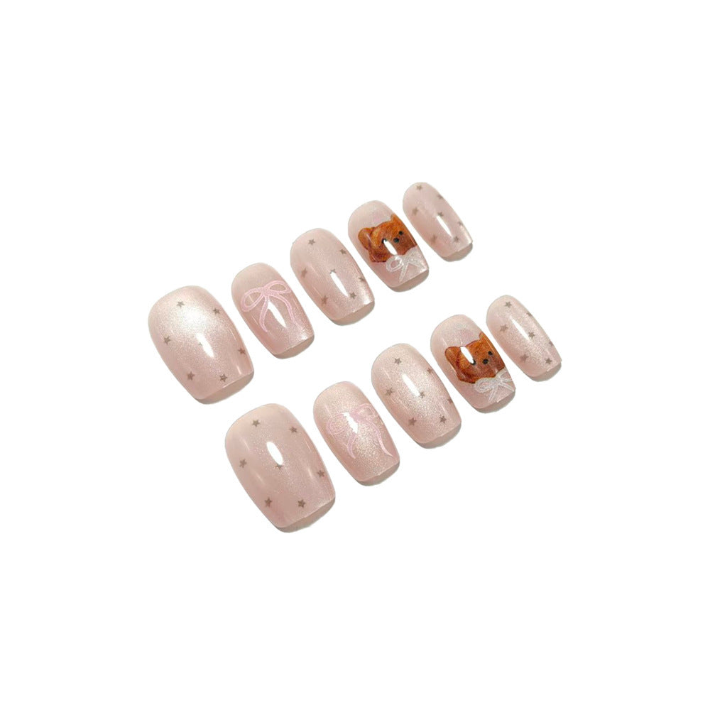 Artificial nails with playful motif decorations Kalsten