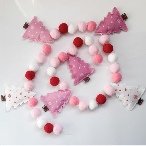 Felt Christmas Tree Garland Kalsten