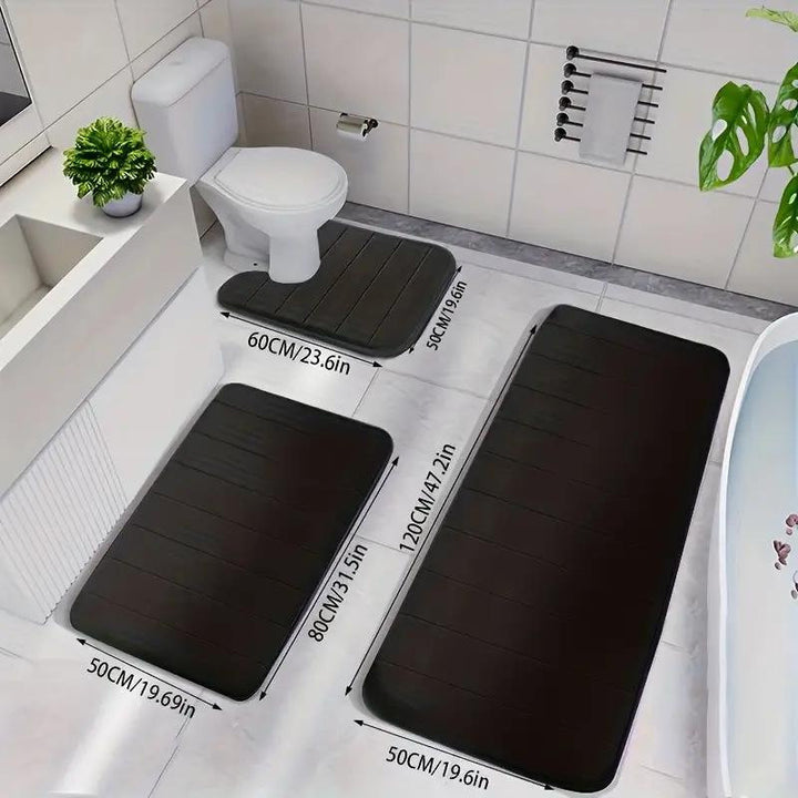 Non-Slip Bathroom Mat Set