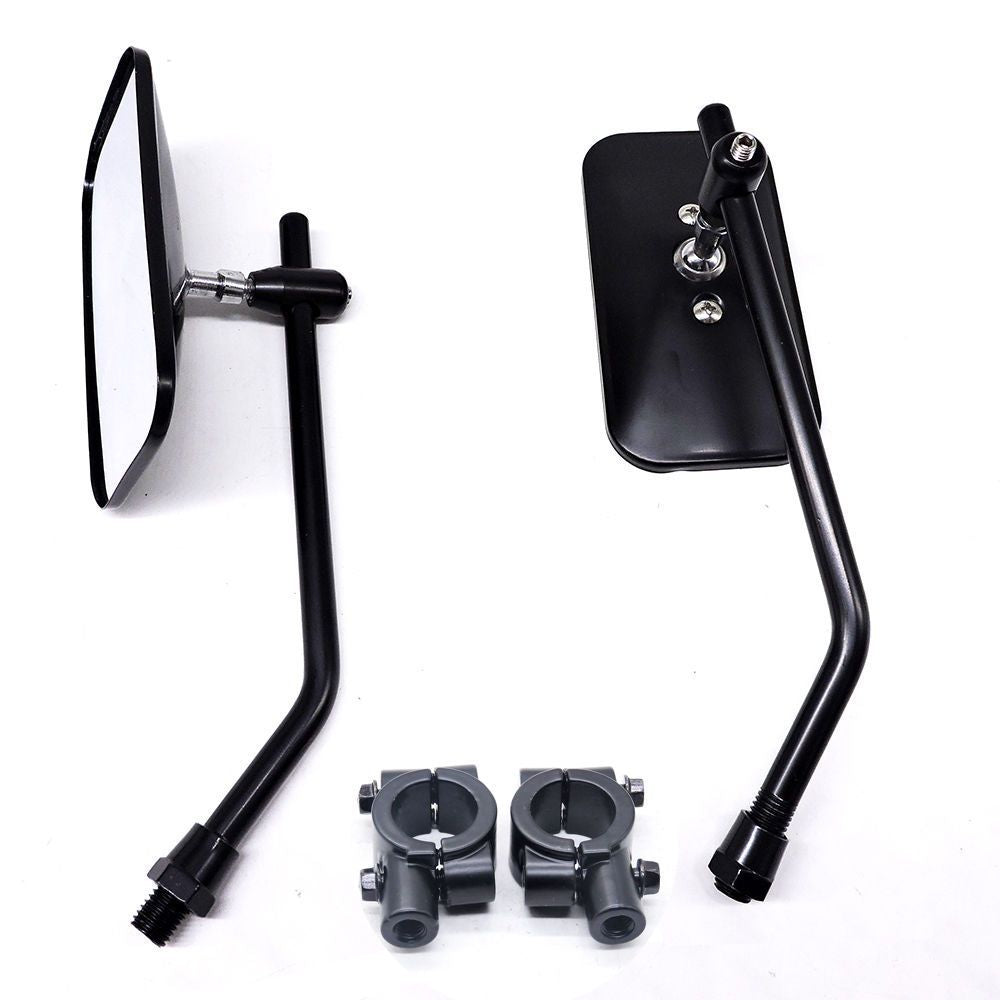 adjustable chrome motorcycle handlebar rearview mirrors with universal clamp mounts Kalsten