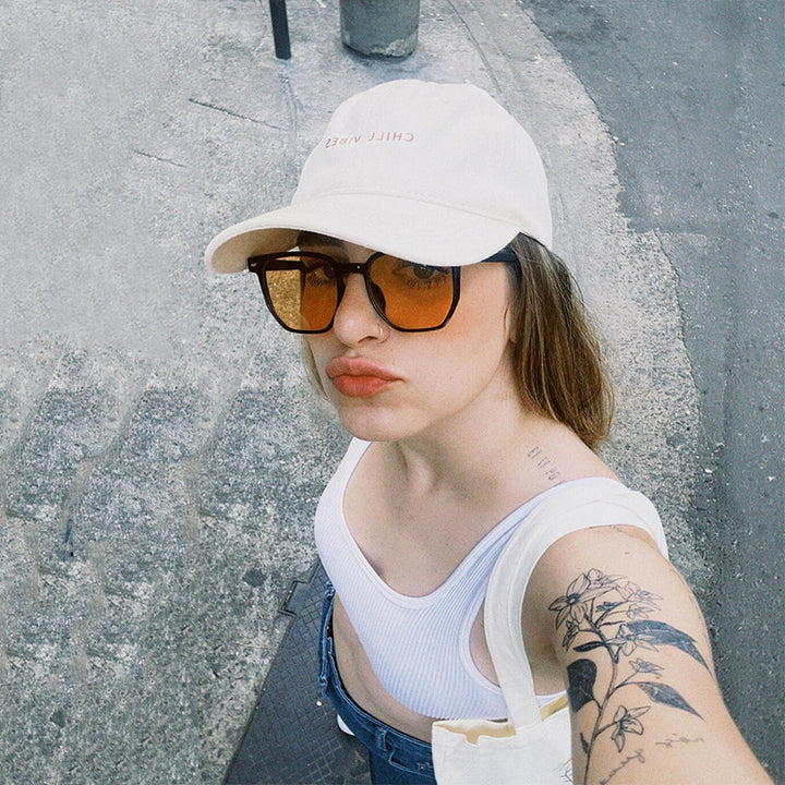 Women's fashionable transparent sunglasses in elegant hexagon design Kalsten