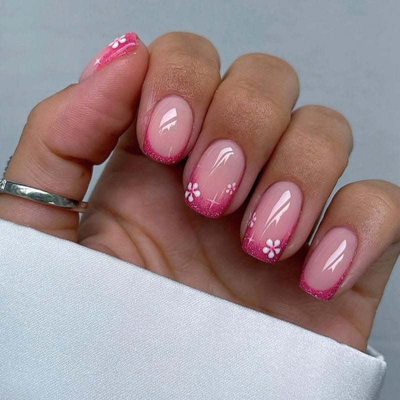 Floral Gradient Nail Art Kalsten