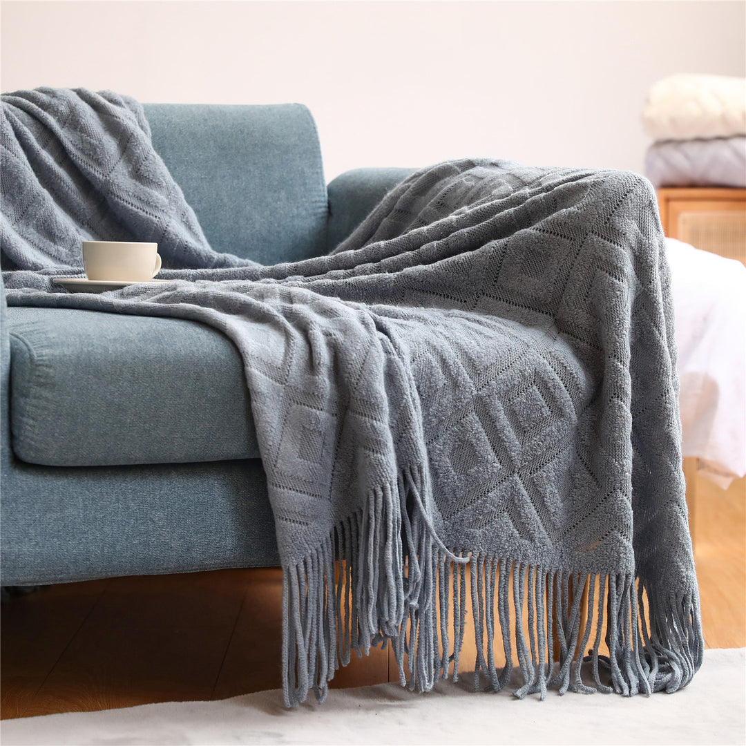 Cozy Knit Throw Blanket