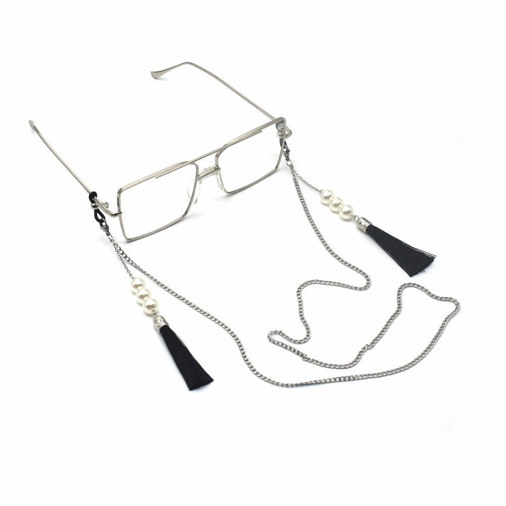 Elegant Tassel Pearl Eyewear Holder Kalsten
