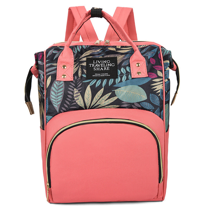 Floral Print Multi-Functional Backpack Kalsten