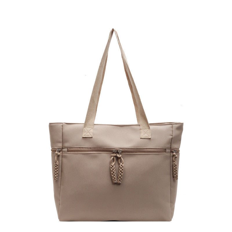 Versatile Zippered Canvas Tote Bag Kalsten