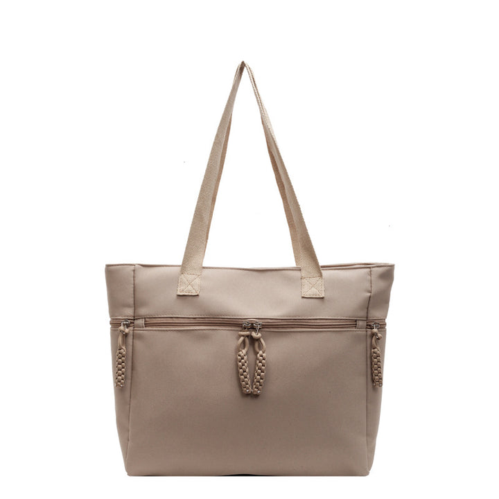 Versatile Zippered Canvas Tote Bag Kalsten