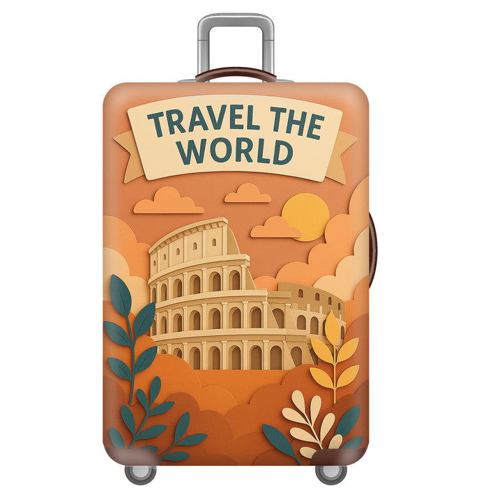 Unisex hard-shell suitcase with impressive Colosseum motif Kalsten