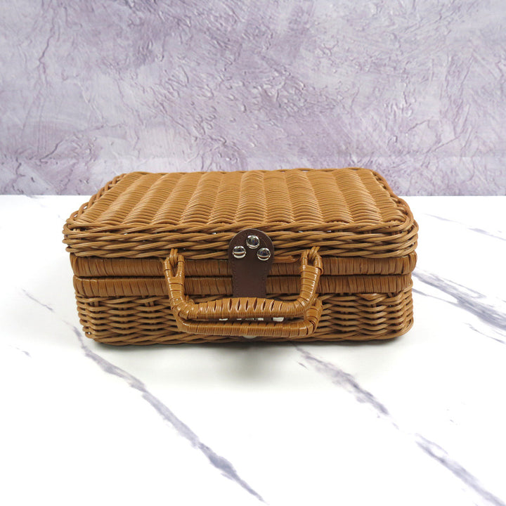 Handcrafted Storage Wicker Box Kalsten