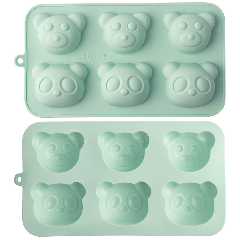Silicone Ice Cube Mold with Cute Bear Head Design Kalsten