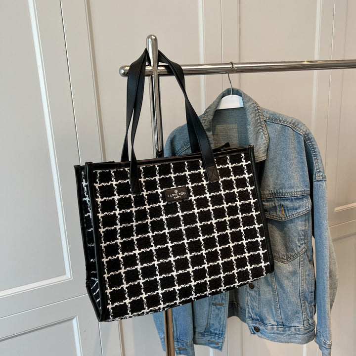 Elegant Textured Tote Bag Kalsten