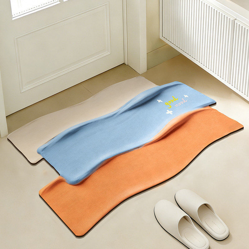 Playful Rainbow-Themed Bath Mat Kalsten