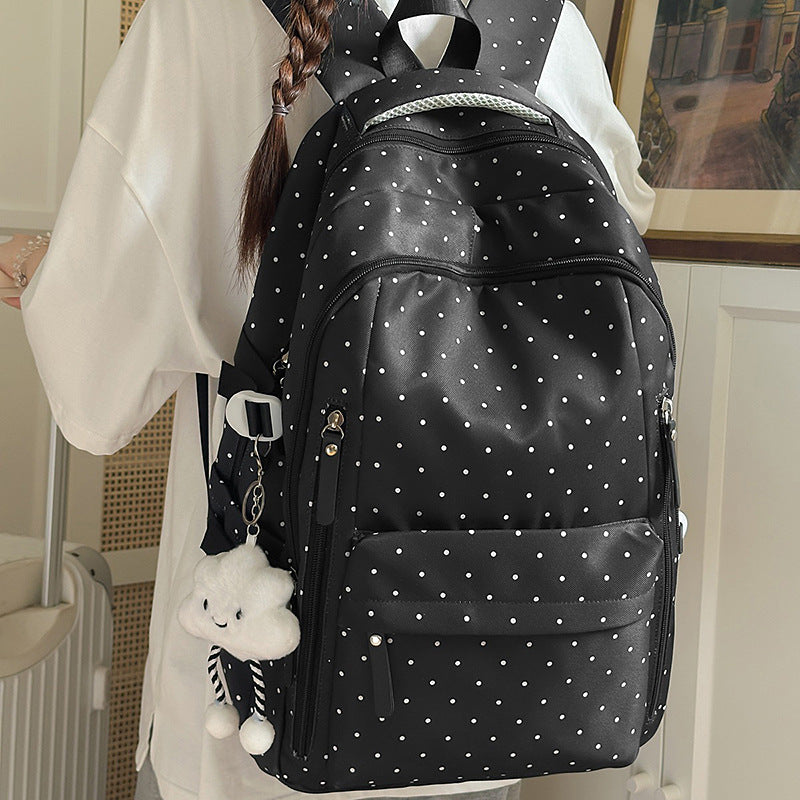 Stylish Polka Dot Pattern Backpack Kalsten