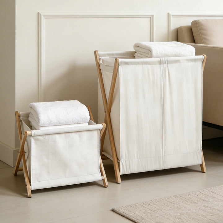 Laundry basket with practical folding mechanism Kalsten