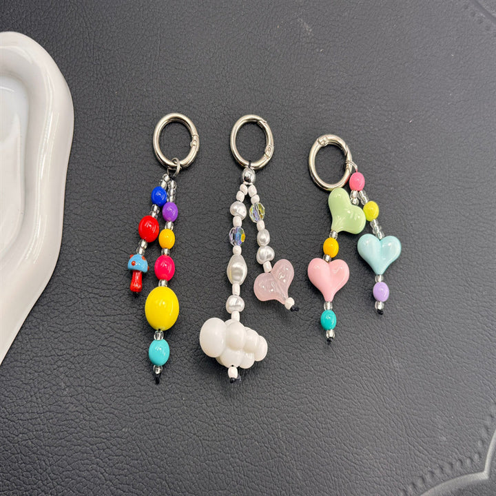 Decorative Beaded Charm Keychain Kalsten 1790135242