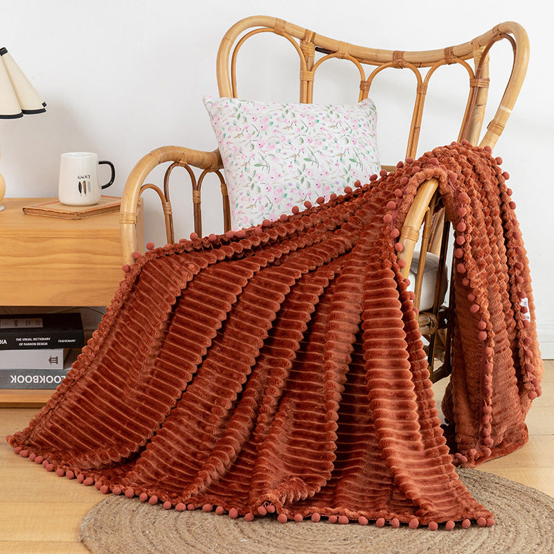 Cozy Textured Throw Blanket