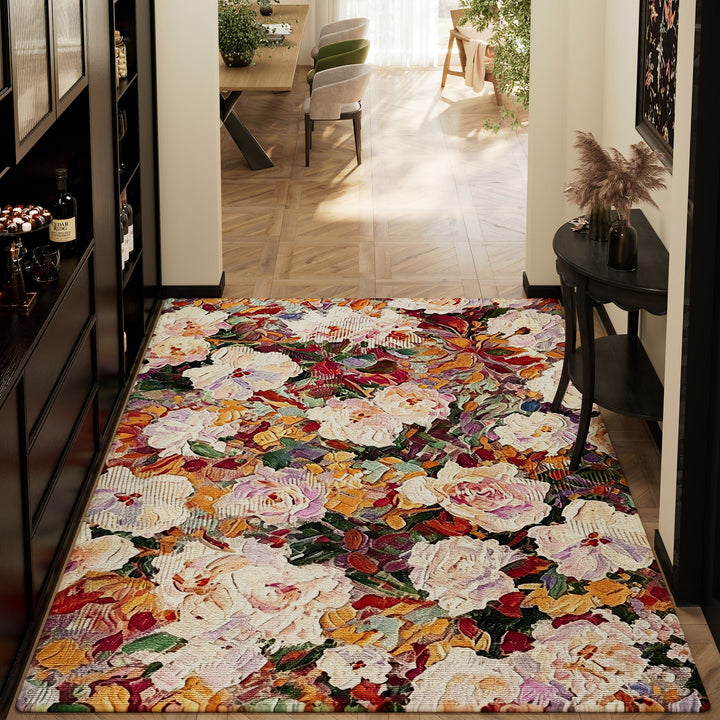 Floral Design Area Rug