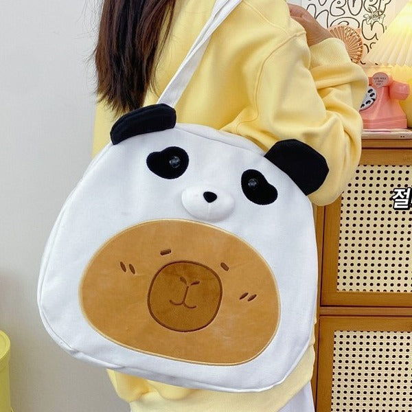 Cute Panda-Themed Shoulder Tote