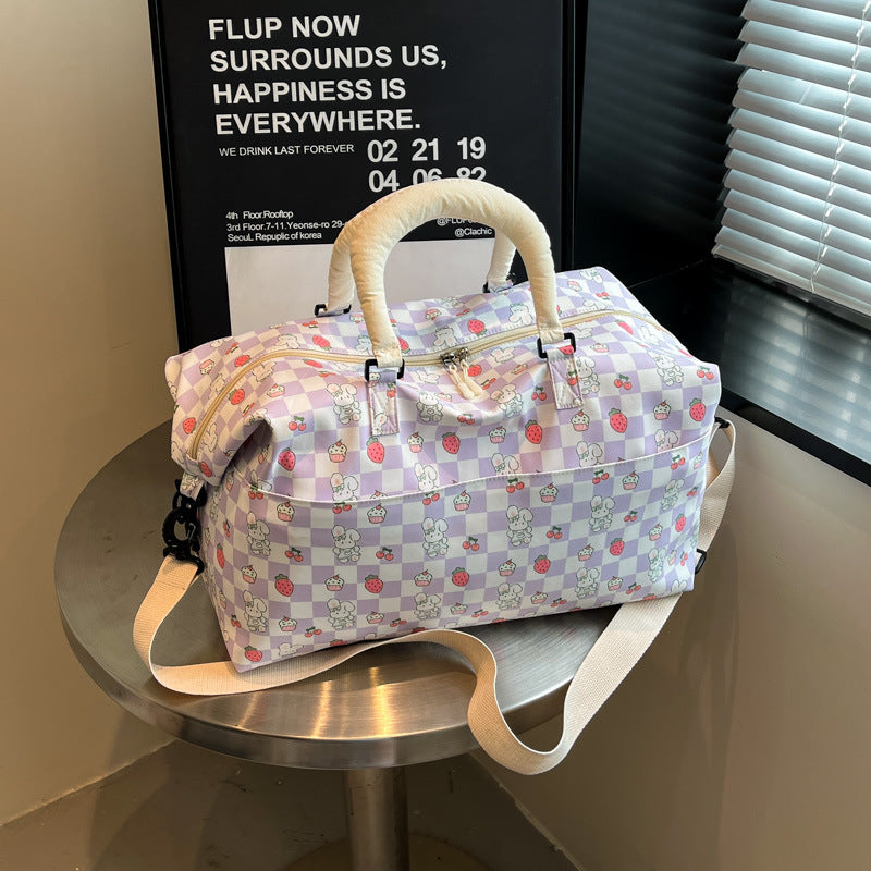 Playful Patterned Travel Duffle Bag Kalsten