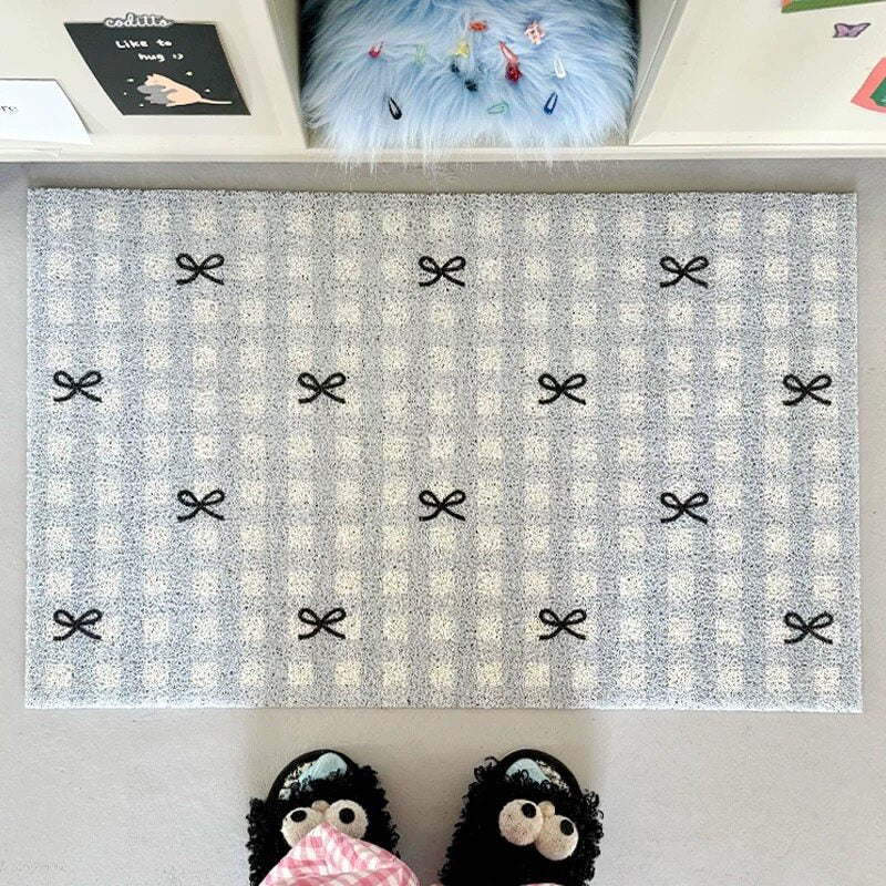 Stylish Gingham Pattern Decorative Mat