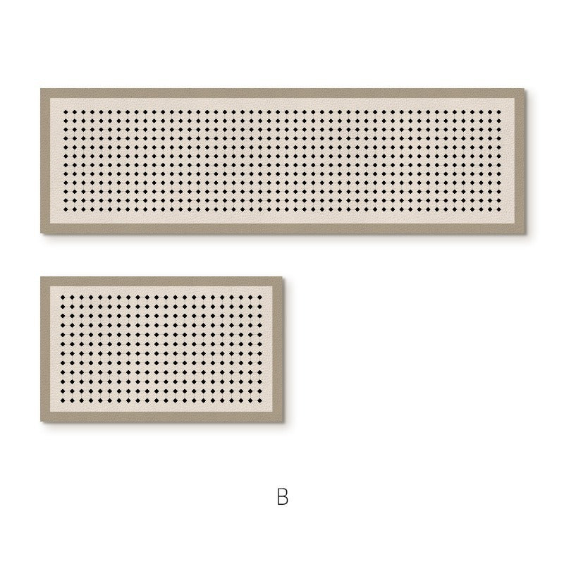 Elegant Textured Area Runner Mat