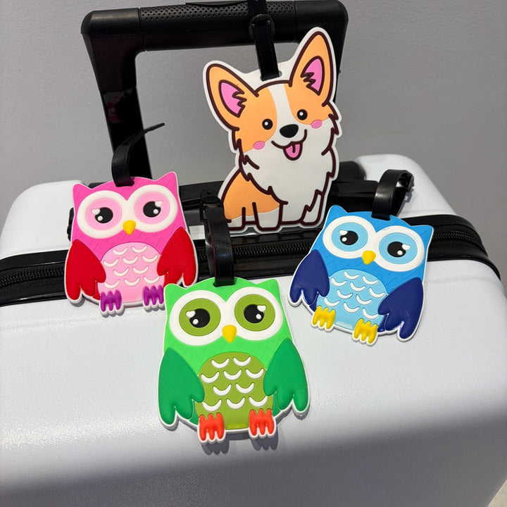 Owl-Themed Luggage Tag Kalsten