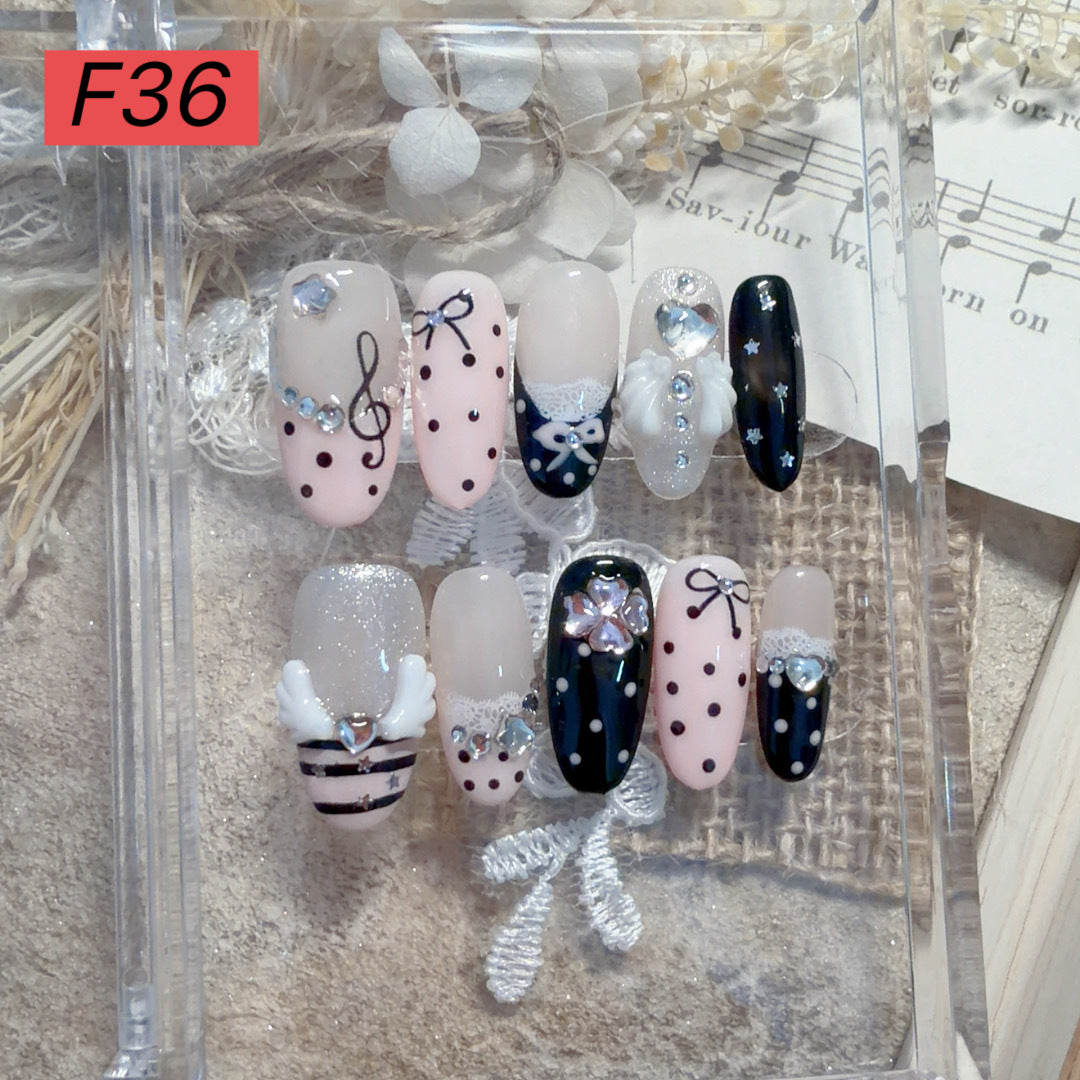 Decorative Press-On Nail Art Set 1790731572