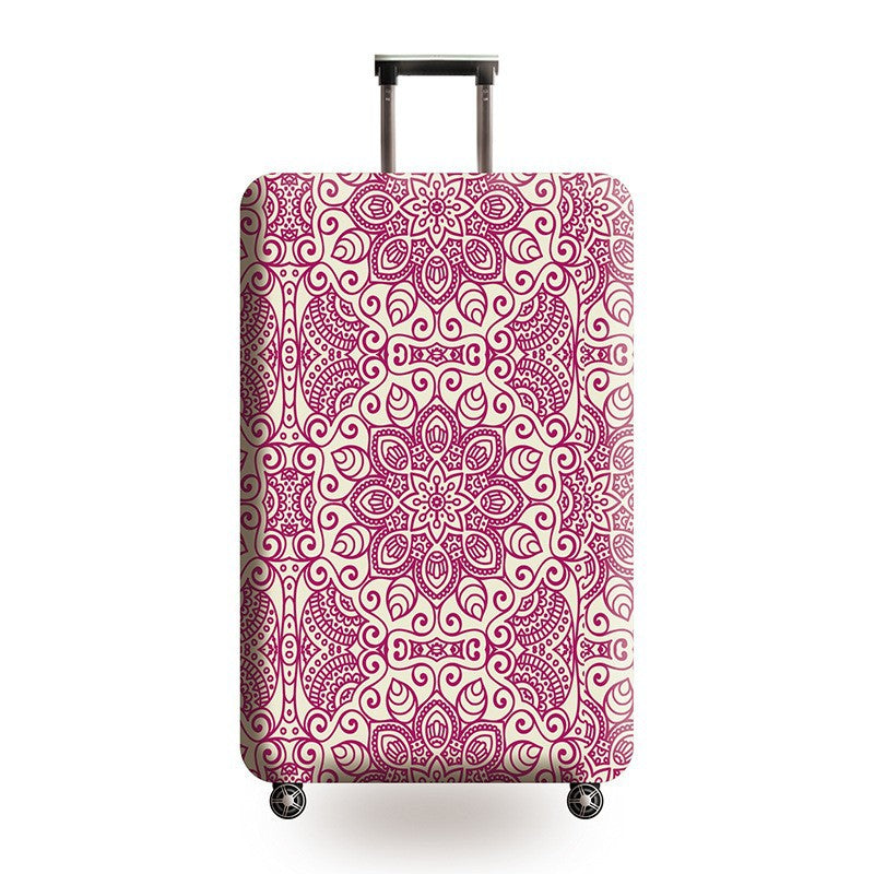 Women's Hard Shell Suitcase with Ethnic Pattern Kalsten