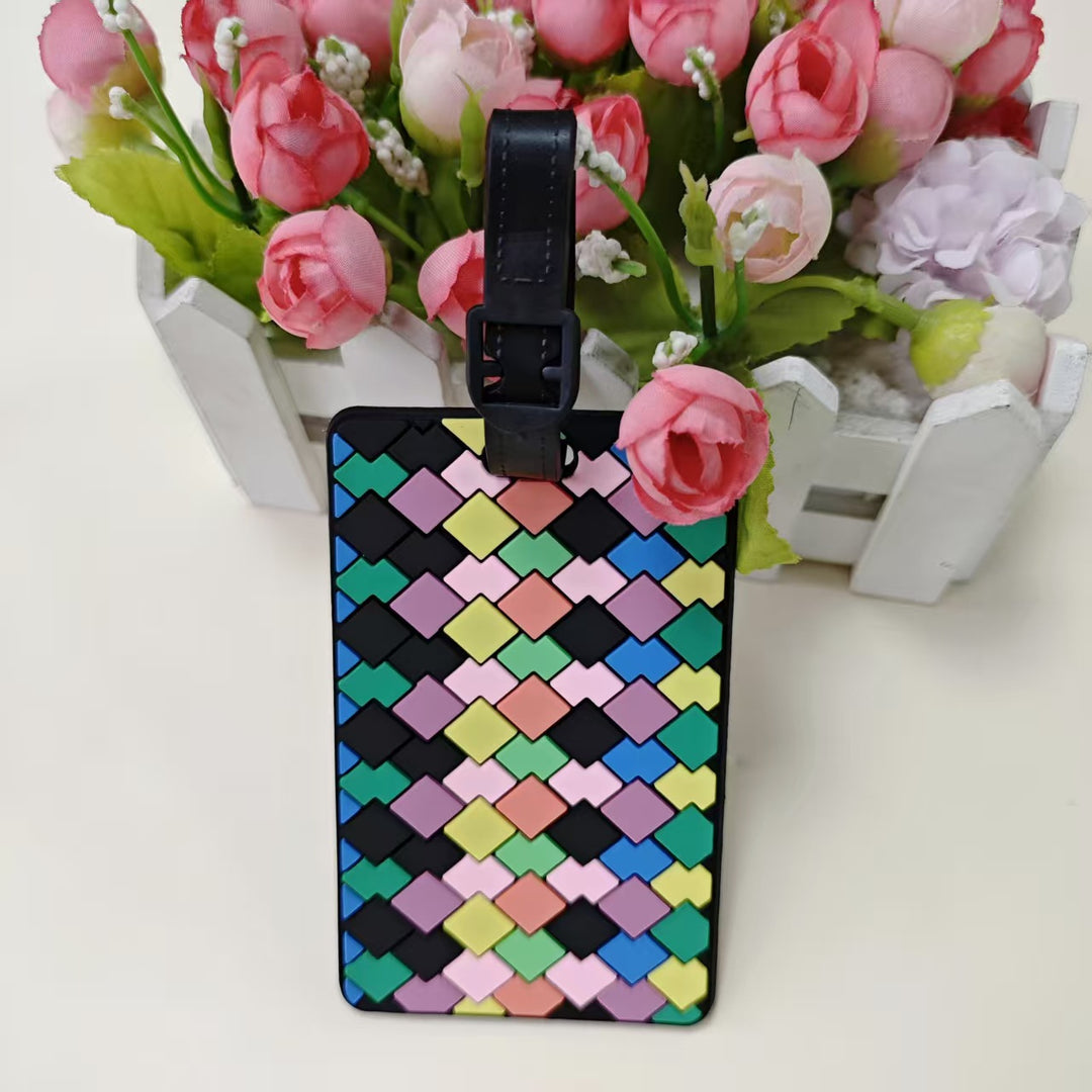 Unisex Geometric Patterned Luggage Identifier Kalsten