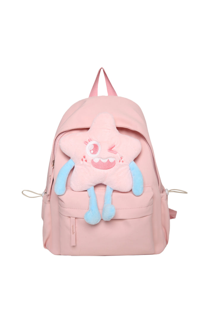 Plush backpack with playful star motif Kalsten