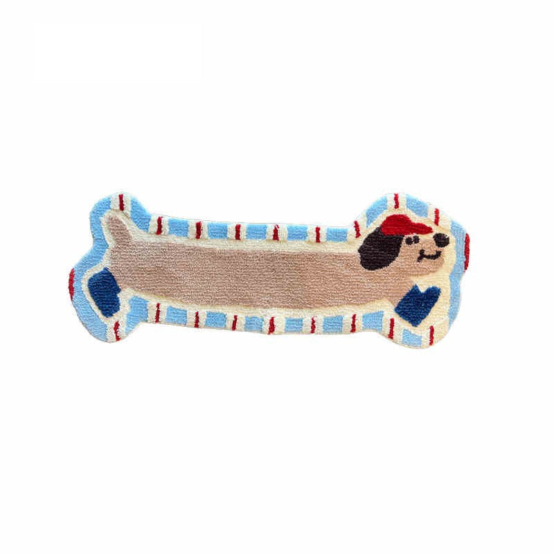 Decorative Dog Bone Shaped Kalsten Rug