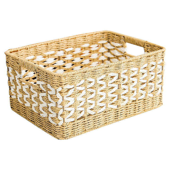 Decorative basket made of natural fiber with elegant design Kalsten