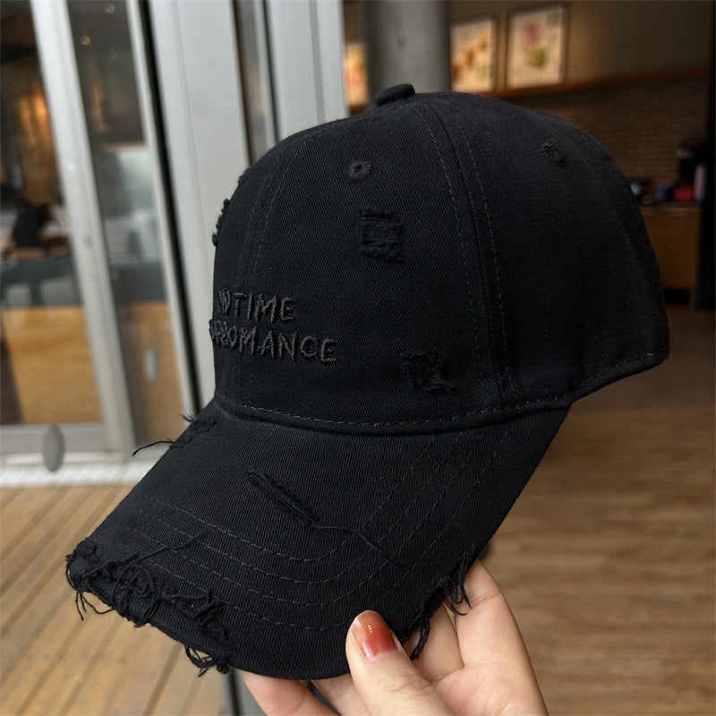 Women's Distressed Cotton Adjustable Baseball Cap Kalsten 1784084193