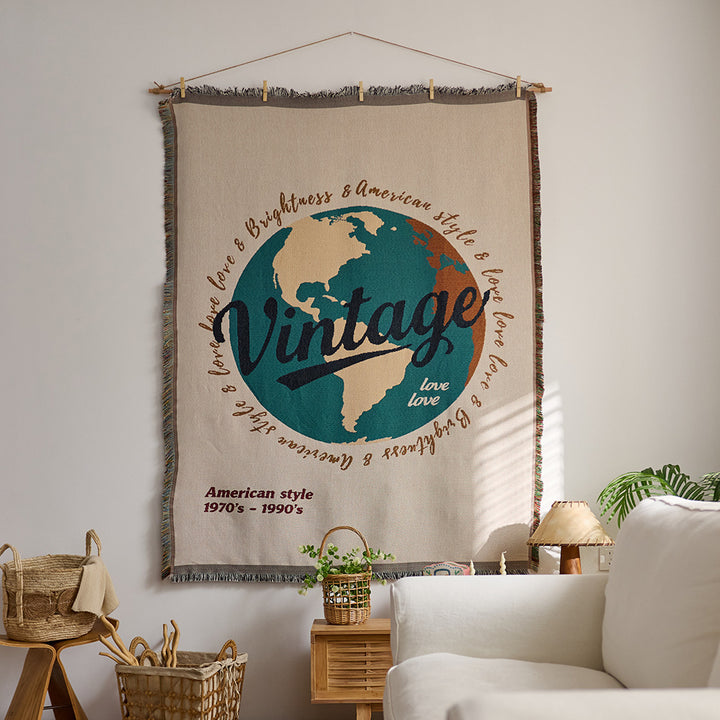 Artistic Woven Tapestry Throw