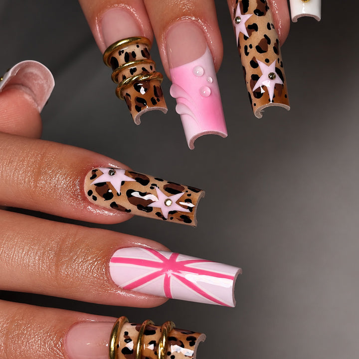 Decorative Floral Nail Art Set