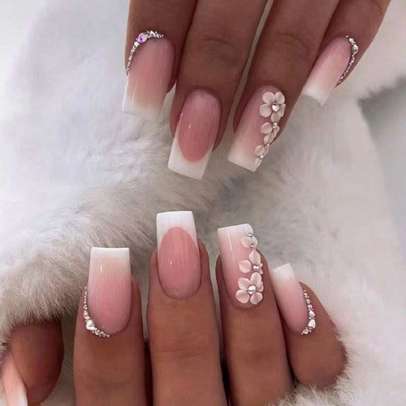 Elegant Floral Design Press-On Nails Kalsten