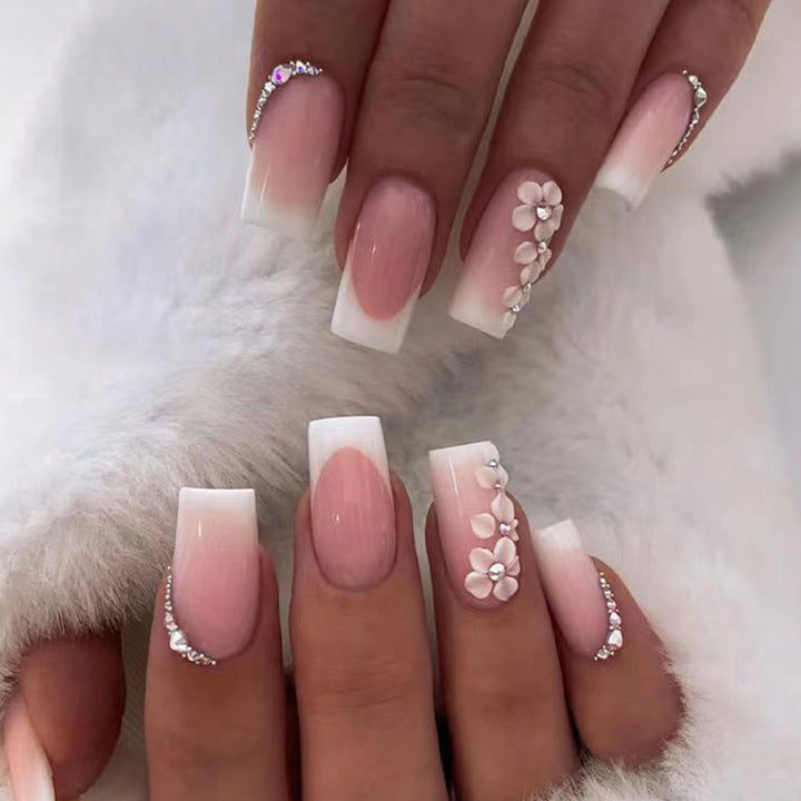 Elegant Floral Design Press-On Nails Kalsten