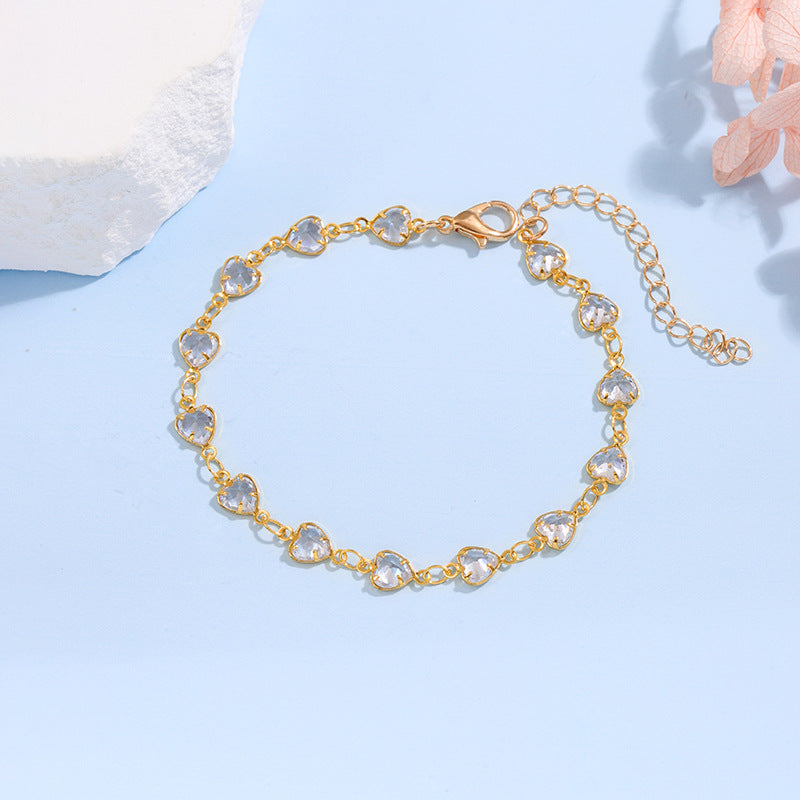 Elegant Glass Chain Bracelet Kalsten