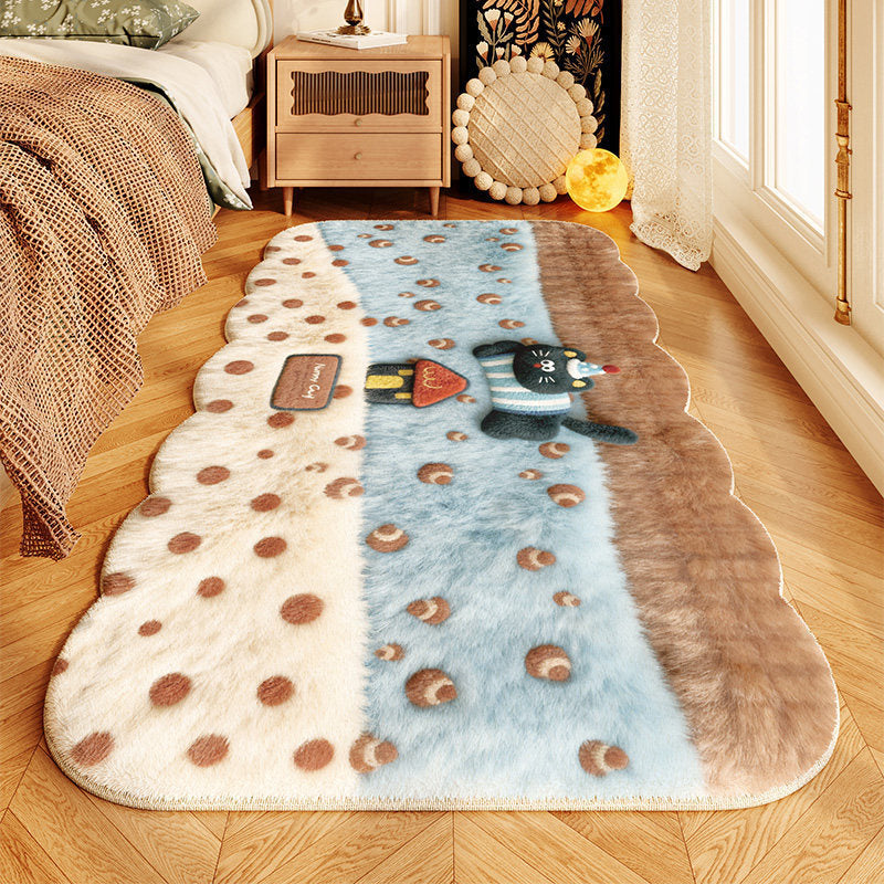 Adorable Dog-Themed Plush Bath Rug
