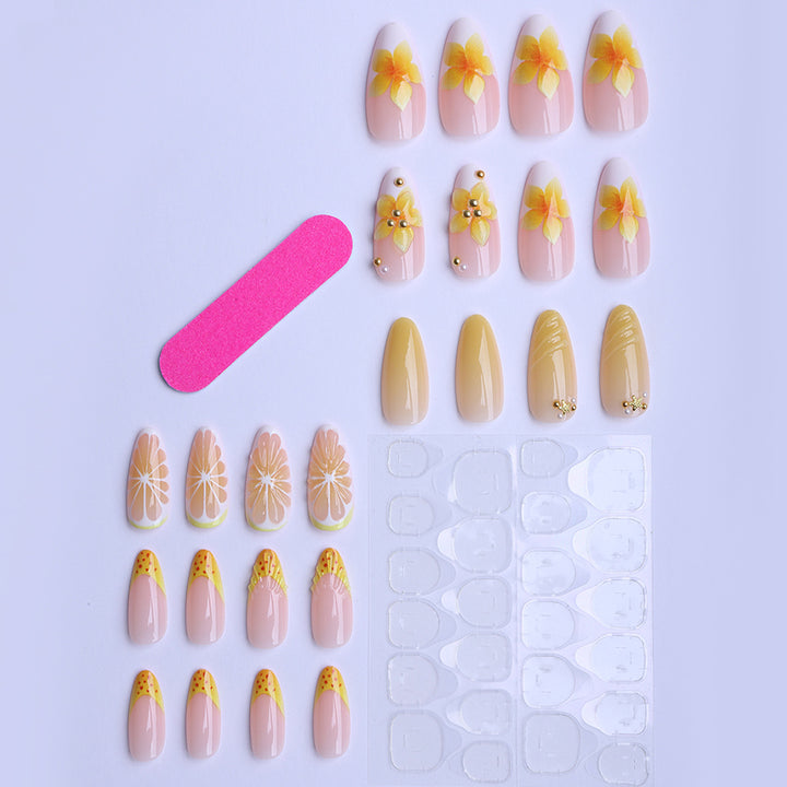 Artificial nails with playful fruit design Kalsten