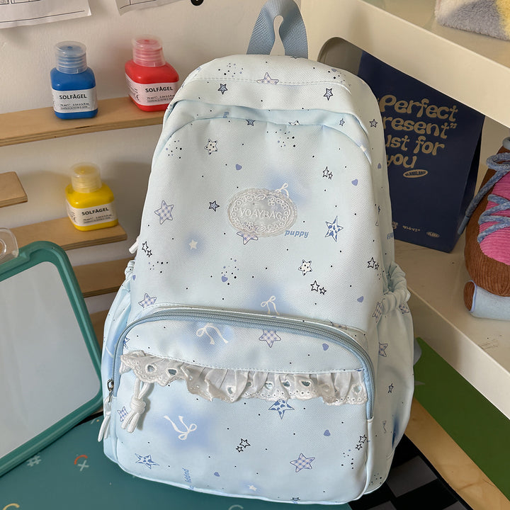 Charming Star-Embellished Casual Backpack Kalsten 1791205440
