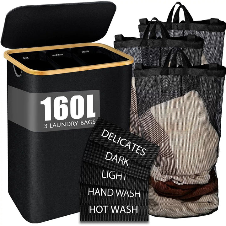 Laundry basket with compartments Kalsten