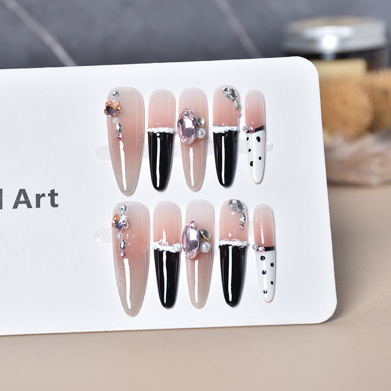 Stylish Pointed Tip Press-On Nail Art Kalsten