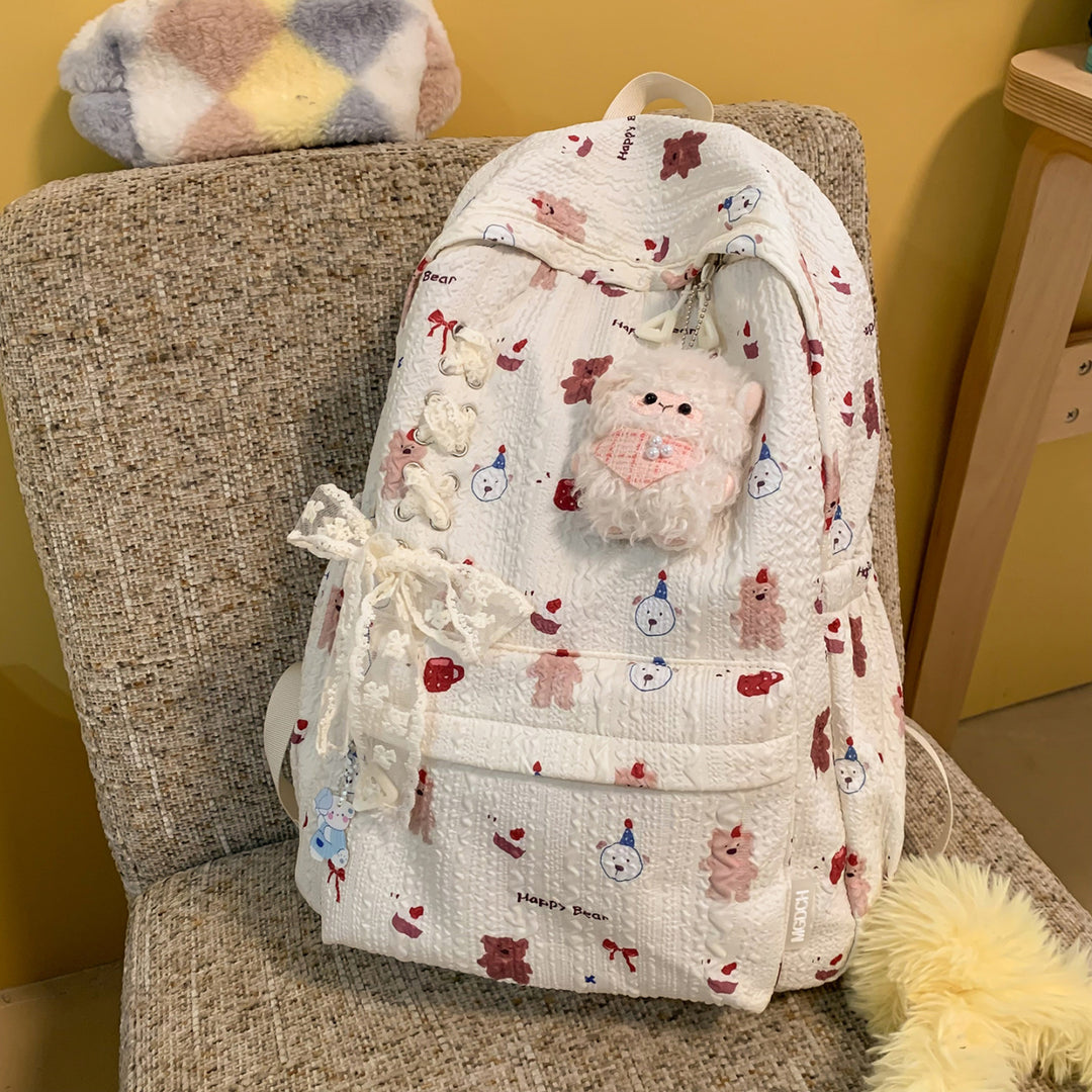 Cute Character Design Embellished Backpack Kalsten