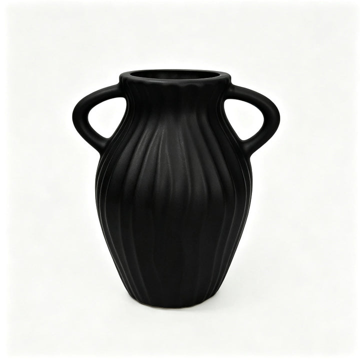 Textured Ribbed Decorative Vase Kalsten