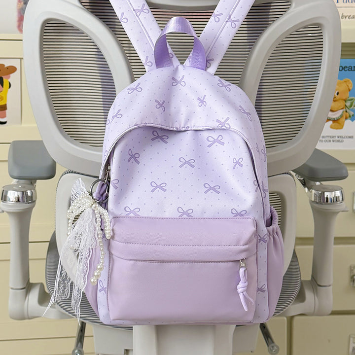 Cute Decorative Bow-Themed Backpack Kalsten