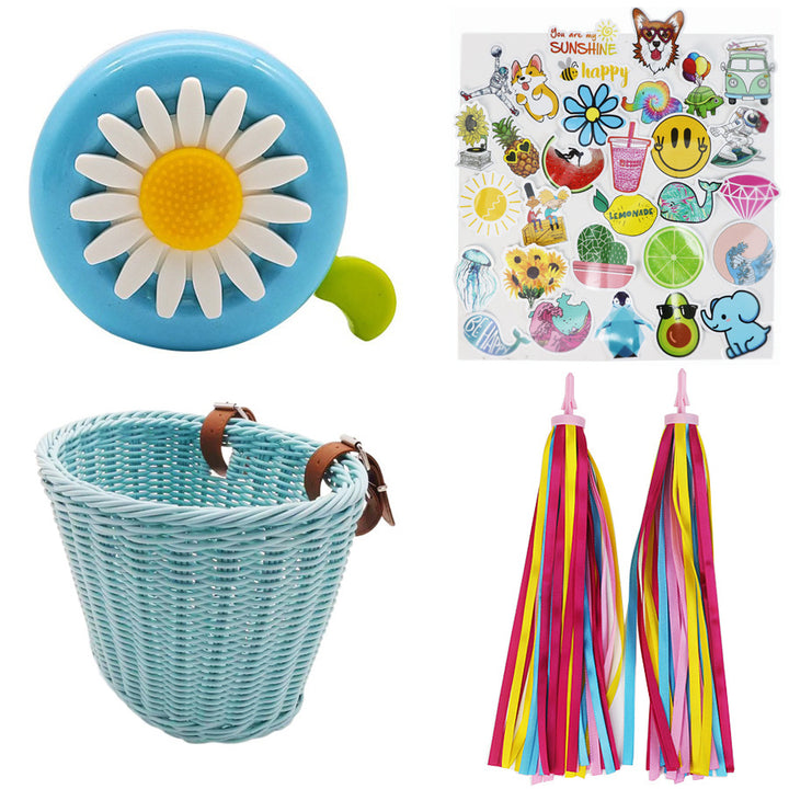 Decorative Woven Bike Basket Kalsten