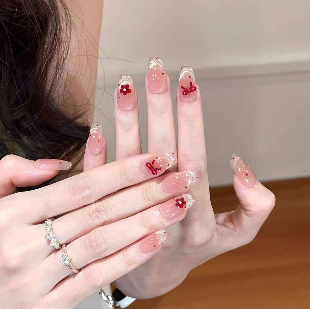 Artificial nails with glamorous design Kalsten