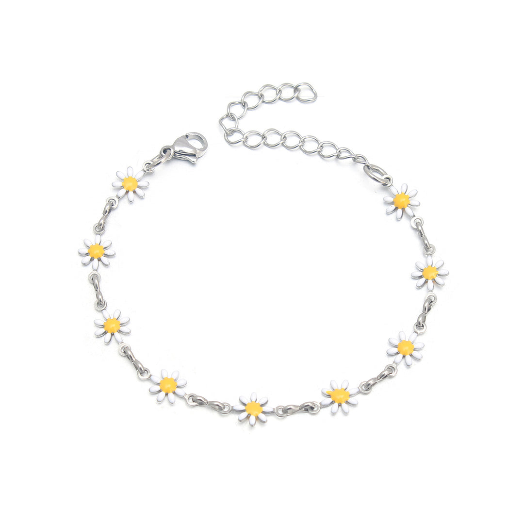 Floral Charm Chain Anklet Kalsten