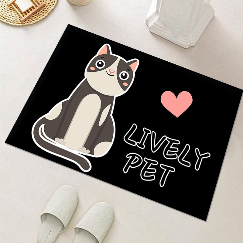 Cute Cat-Themed Indoor Area Mat